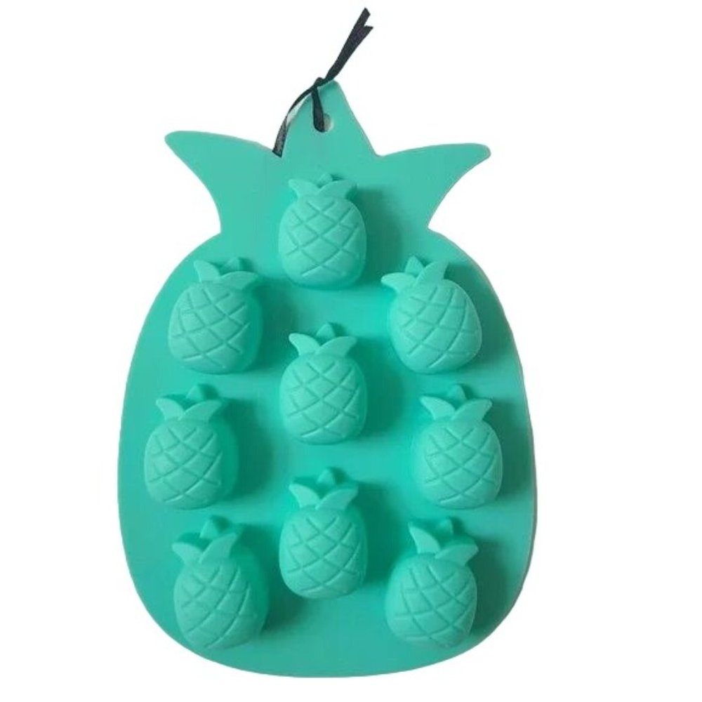 Blush Pineapple Shaped Ice Mold Candy Mold Jello Jiggler Jello Shots Teal - Picture 5 of 6